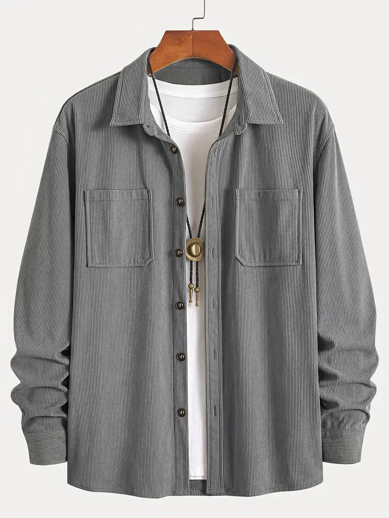 Rickey - Camisa Informal De Pana Con Botones