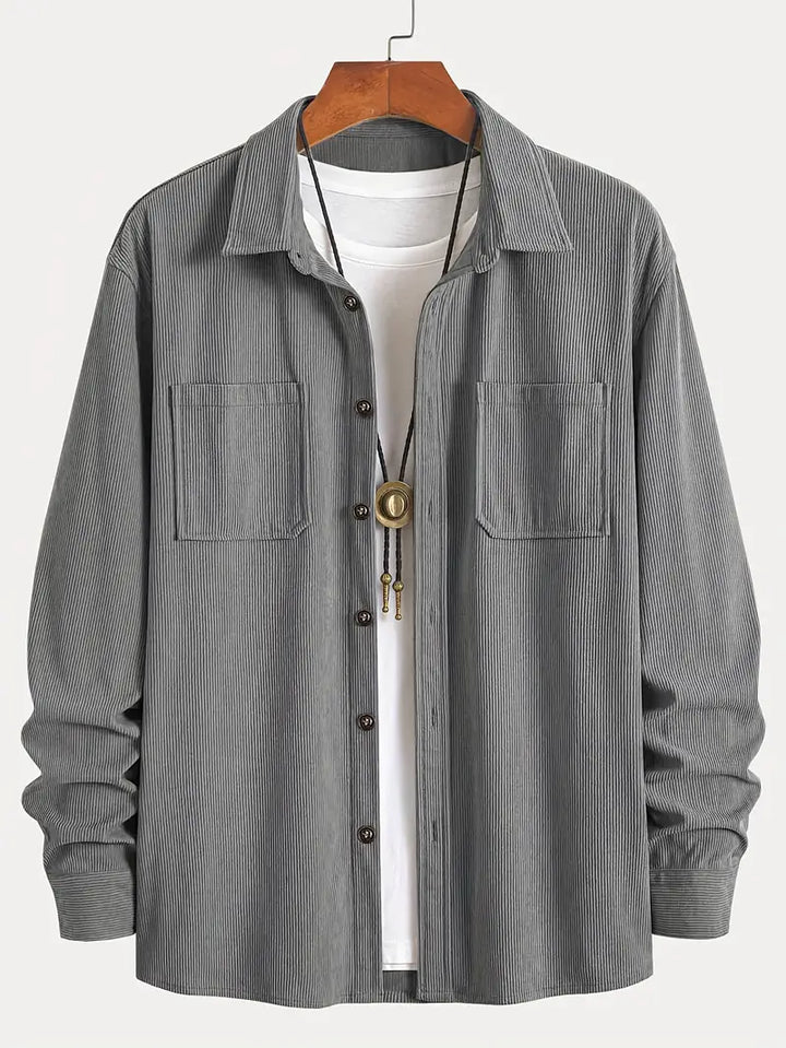 Rickey - Camisa Informal De Pana Con Botones
