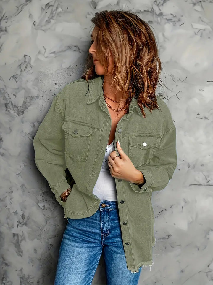 Malika - Chaqueta Vaquera De Manga Larga