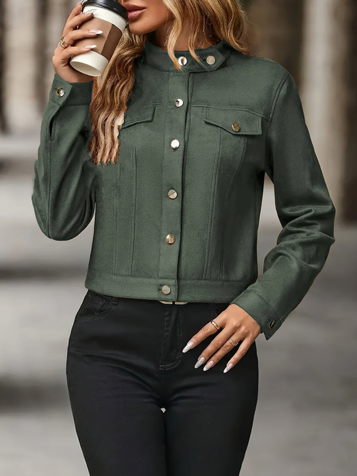 Slavica - Chaqueta Vintage De Manga Larga Con Botones Frontales