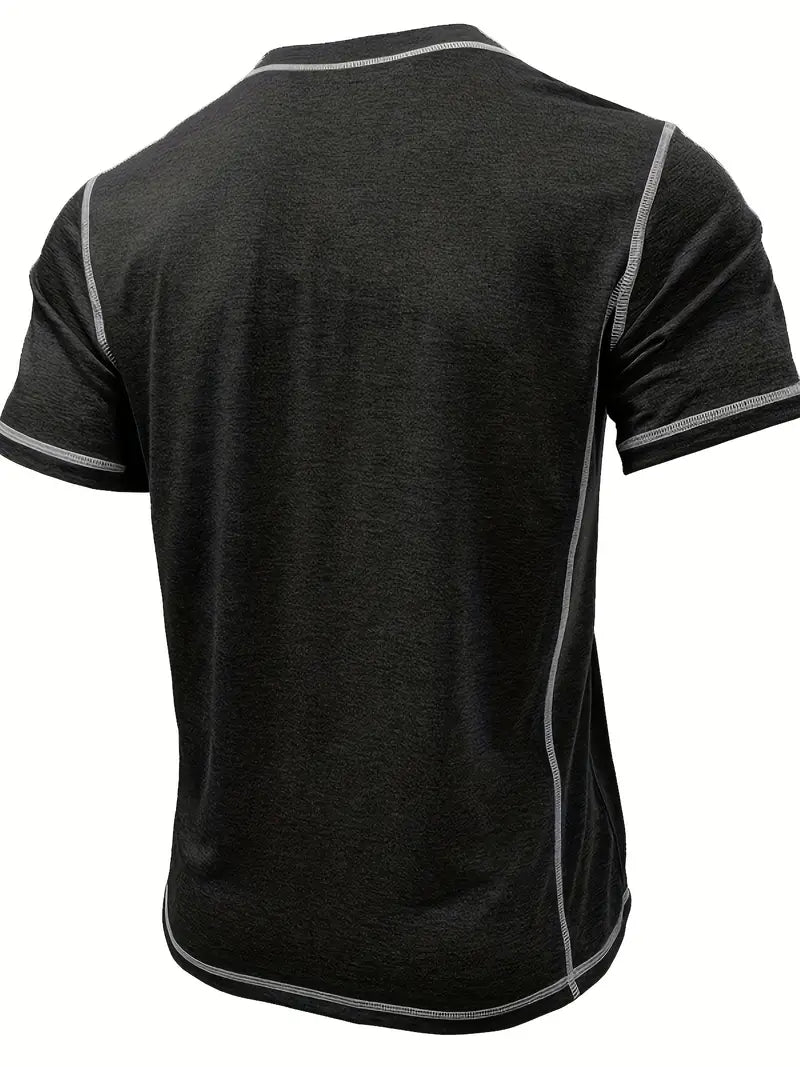Orazio - Manga Corta Camiseta Con  Botón