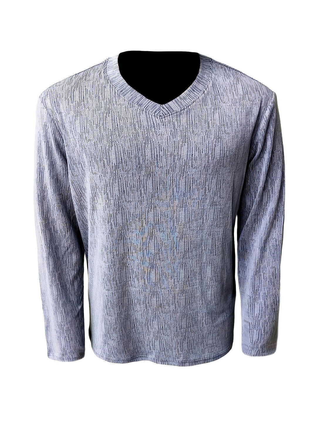 Usher - Camiseta Ajustada De Manga Larga Y Cuello En V