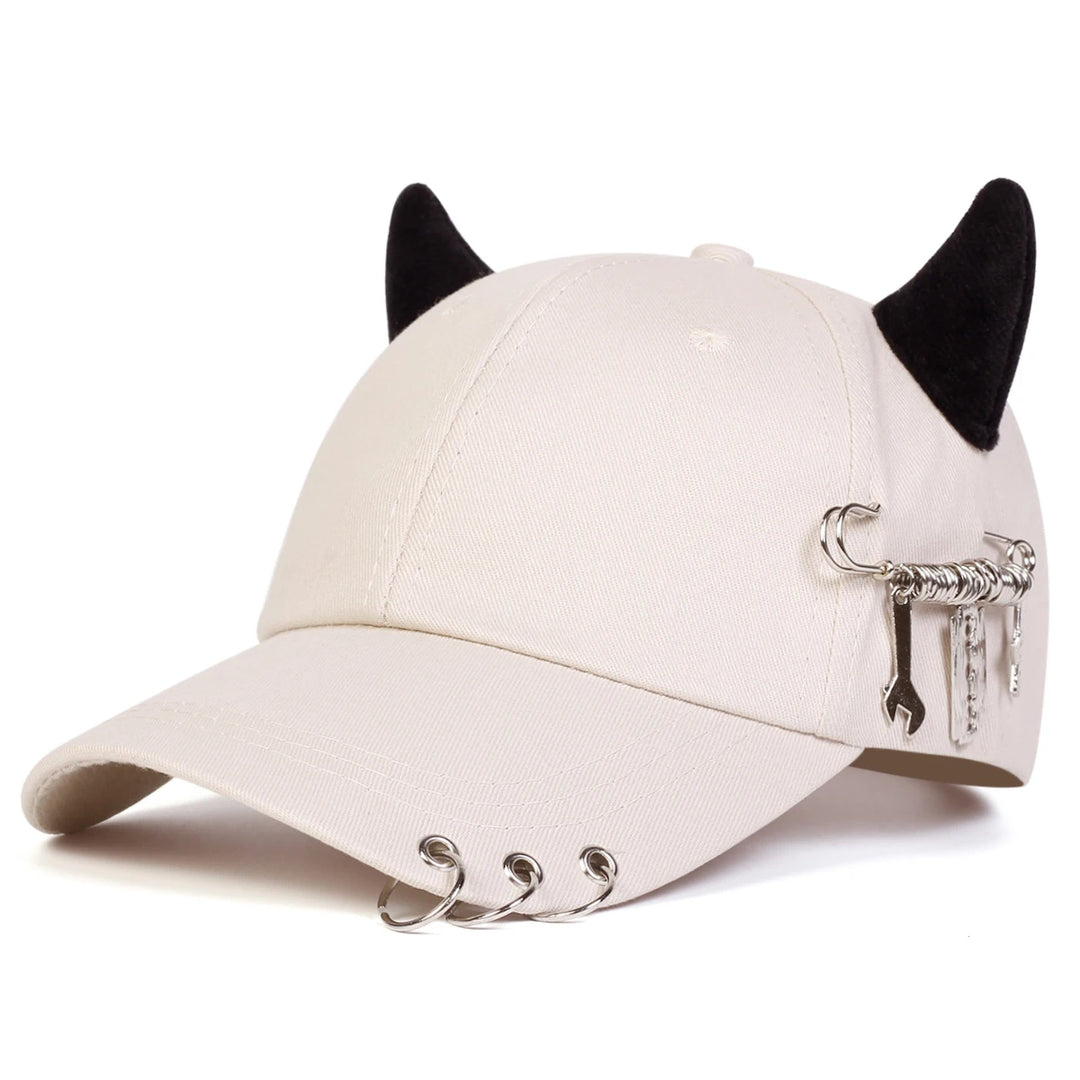 González - Gorra con visera Ajustable de Cuerno de Vaca