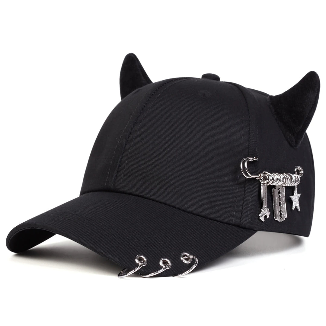 González - Gorra con visera Ajustable de Cuerno de Vaca