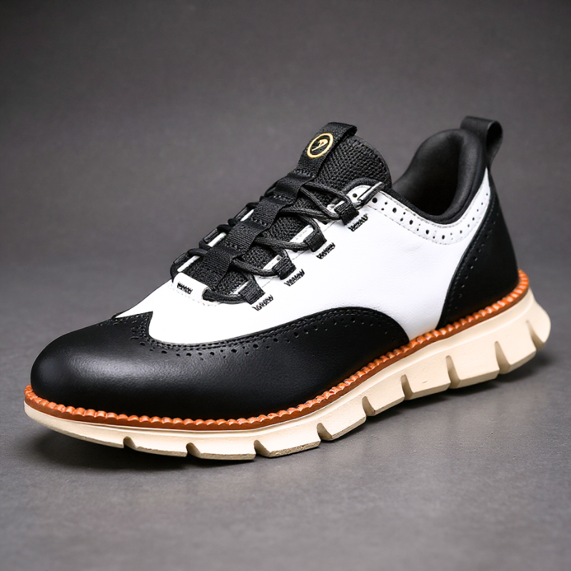 Heijnen - Zapatillas Deportivas de Piel Con Puntera de Ala y Diseño Brogue