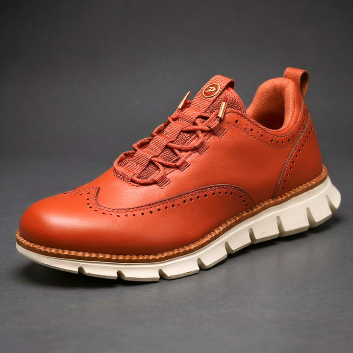 Heijnen - Zapatillas Deportivas de Piel Con Puntera de Ala y Diseño Brogue