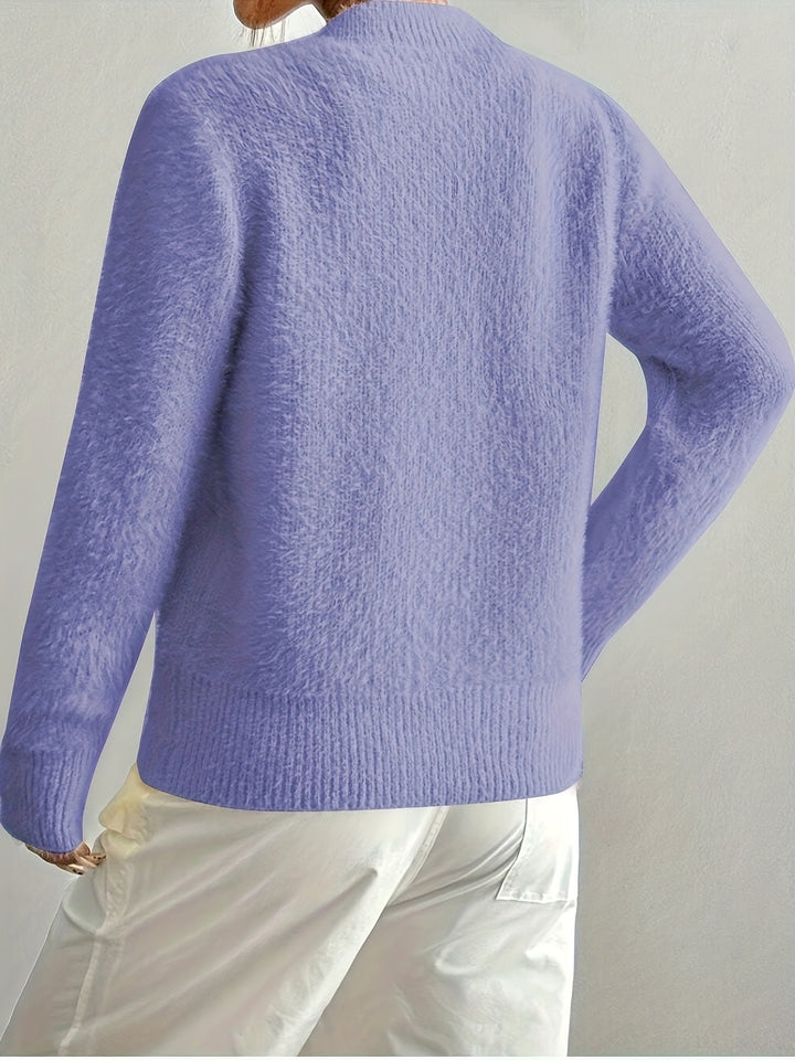 Smelissa - Cárdigan De Punto De Manga Larga Con Botones En Forma De Corazón