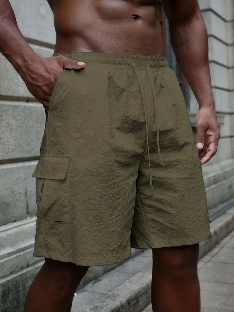 Titov - Pantalones Cortos Elásticos Transpirables