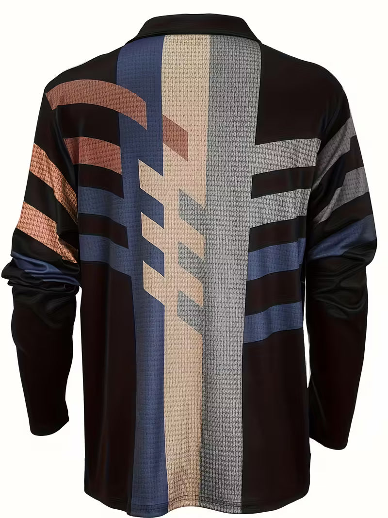 Thomson - Camisa De Manga Larga Con Media Cremallera