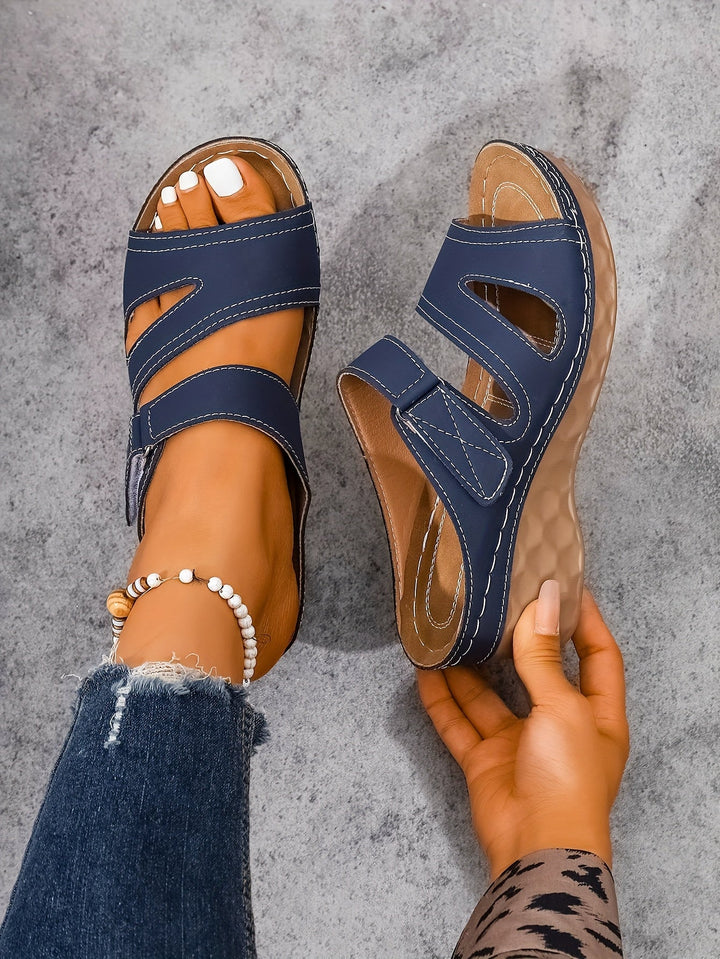 Rowella - Sandalias De Cuña Con Correa Y Mucho Estilo