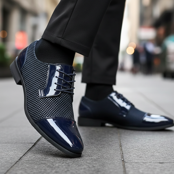 Dernard - Zapatos De Cuero Con Cordones