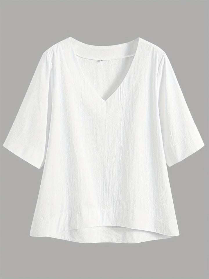 Mattea - Informal Ajuste Holgado Arriba Con Cuello En V