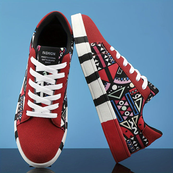Nalson - Zapatillas Con Cordones y Estampado Geométrico