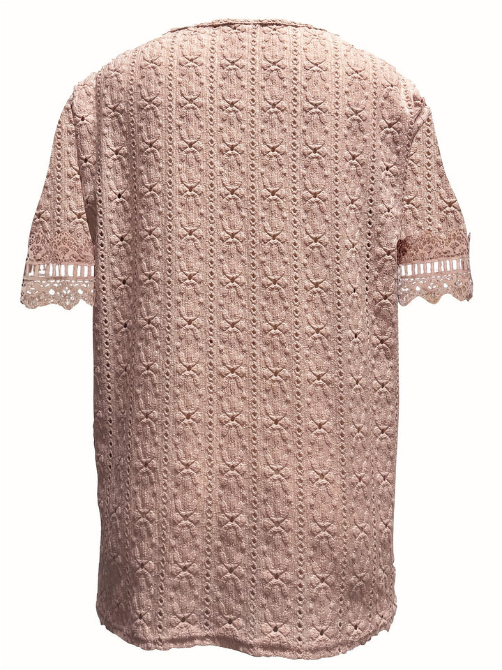 Rickea - Elegante Blusa De Manga Corta