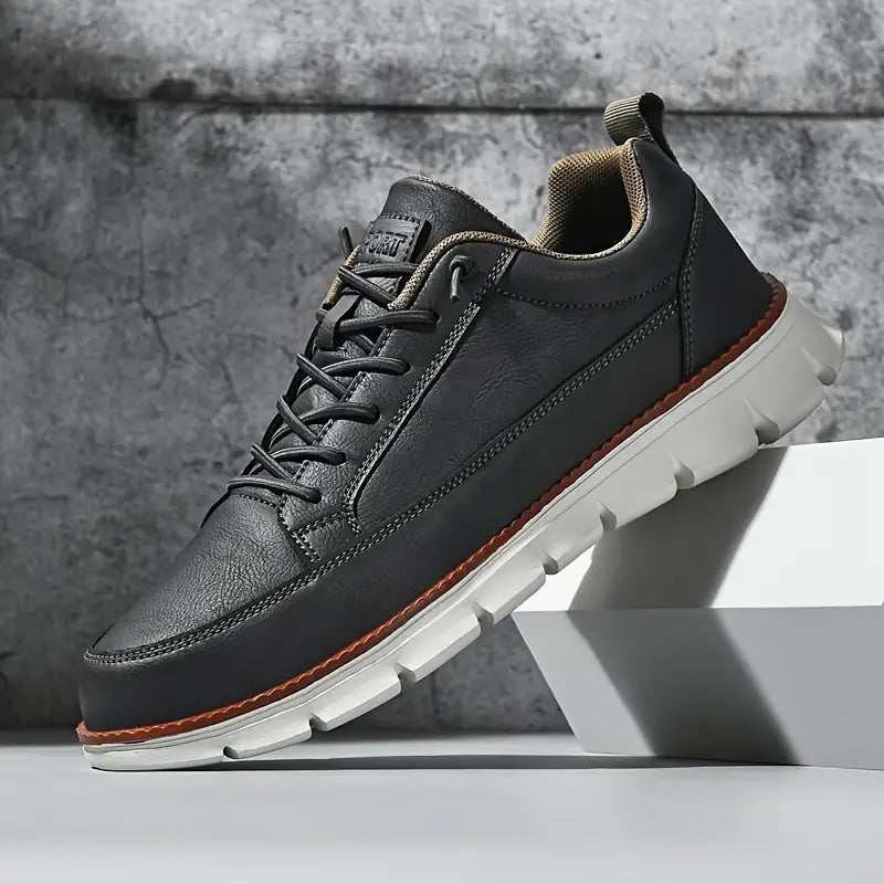 Dewey - Zapatillas De Cuero Transpirables