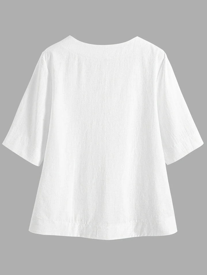 Mattea - Informal Ajuste Holgado Arriba Con Cuello En V