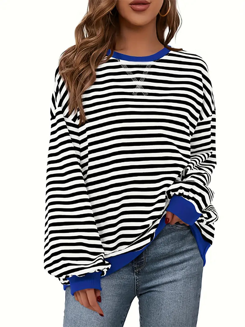 Nirina - Camisa De Manga Larga Con Estampado a Rayas
