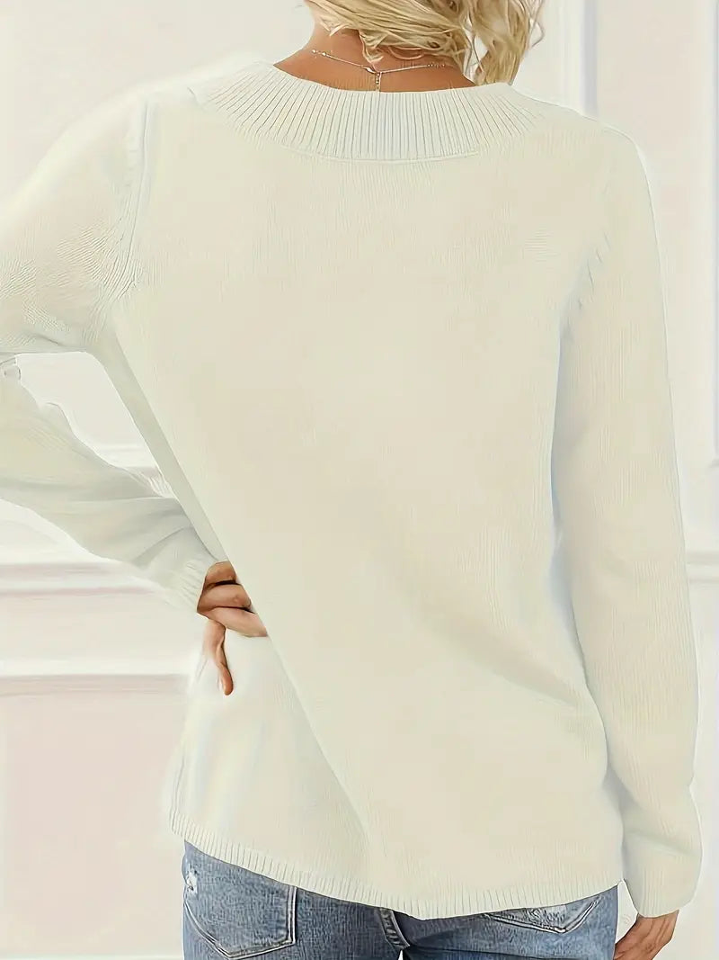 Shareena - Jersey De Punto Con Cuello En V