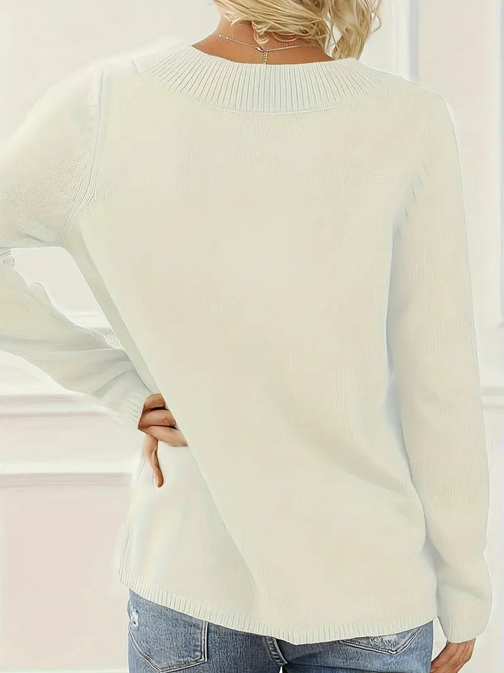 Shareena - Jersey De Punto Con Cuello En V
