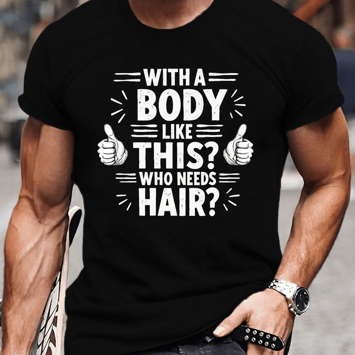 Hairy – Camiseta Elegante Con Manga Corta