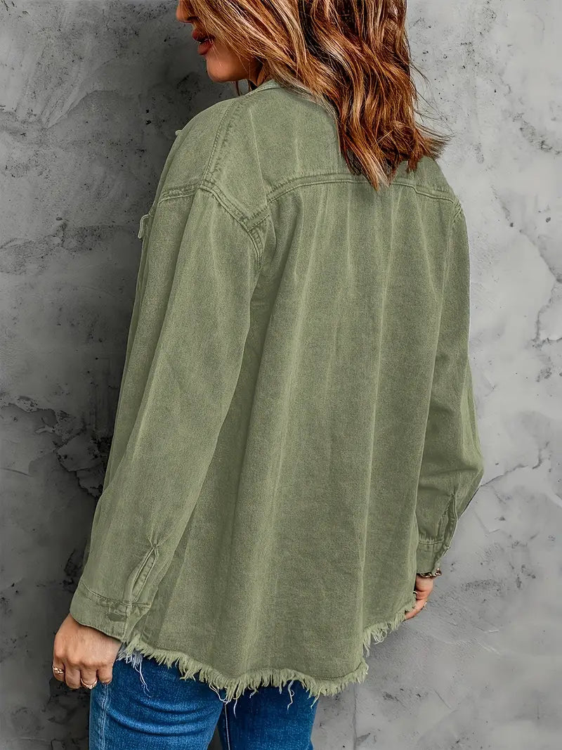 Malika - Chaqueta Vaquera De Manga Larga