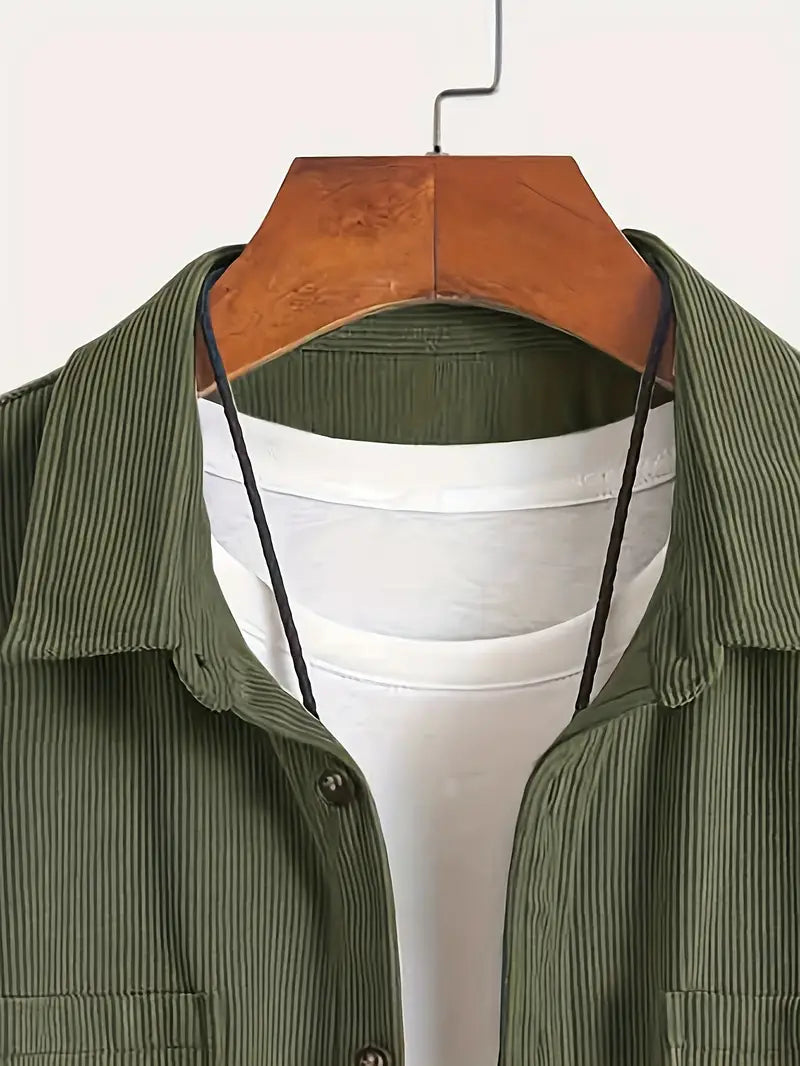 Rickey - Camisa Informal De Pana Con Botones