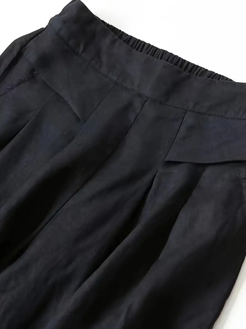 Anina - Pantalón Ancho De Lino
