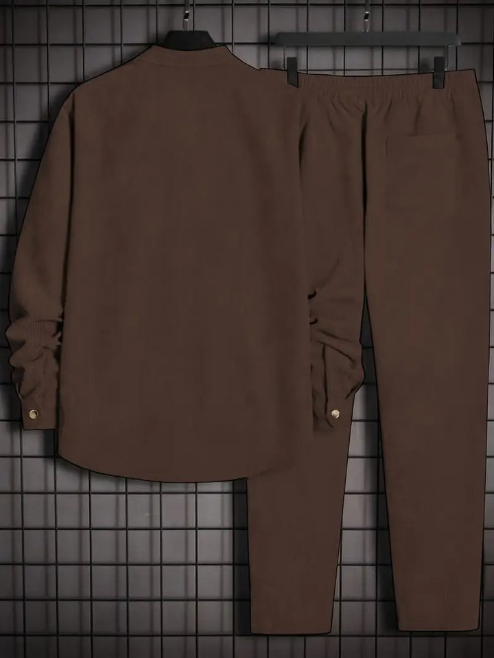 Podolak - Otoño e invierno Camisa De Manga Larga Con Pantalones Holgados