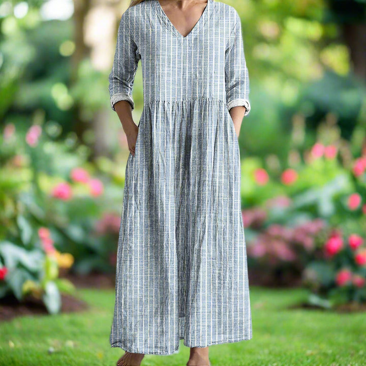 Gregoria - Vestido Informal A Rayas