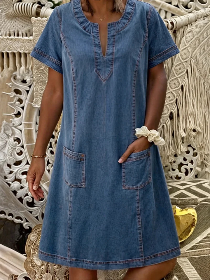 Polixeni - Vestido De Denim Suave