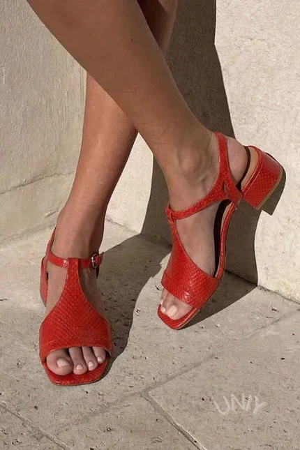 Joice - Sandalias Elegantes Con Correas Y Hebilla