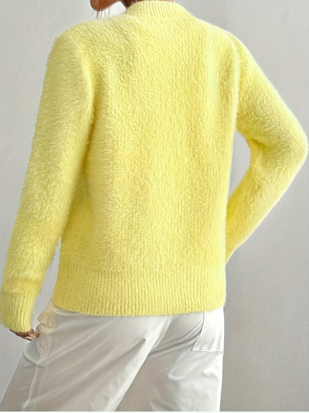 Smelissa - Cárdigan De Punto De Manga Larga Con Botones En Forma De Corazón