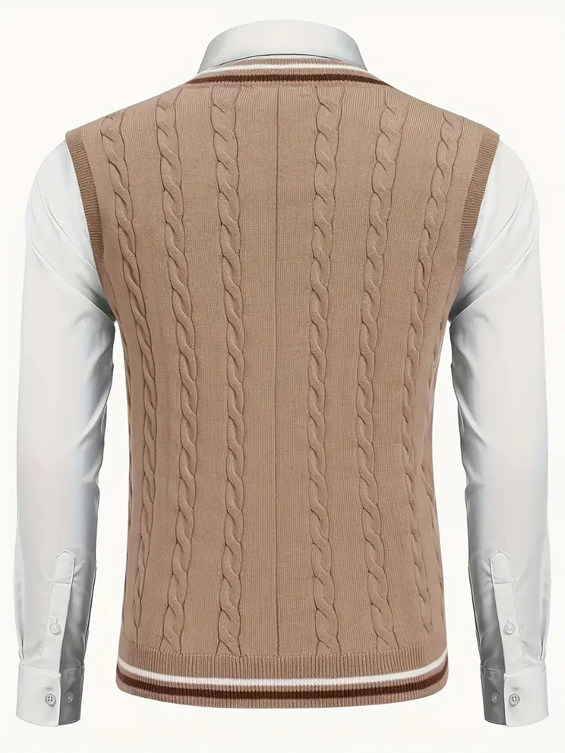 Duane - Jersey De Punto Sin Mangas Con Cuello En V