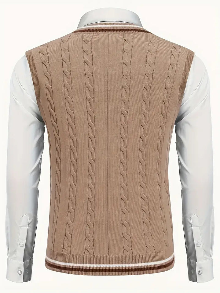 Duane - Jersey De Punto Sin Mangas Con Cuello En V