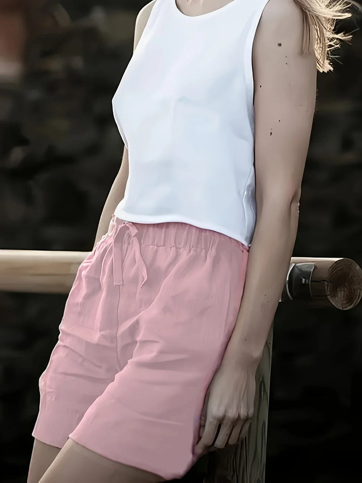 Niamh - Pantalones Cortos Informales De Verano Con Bolsillo