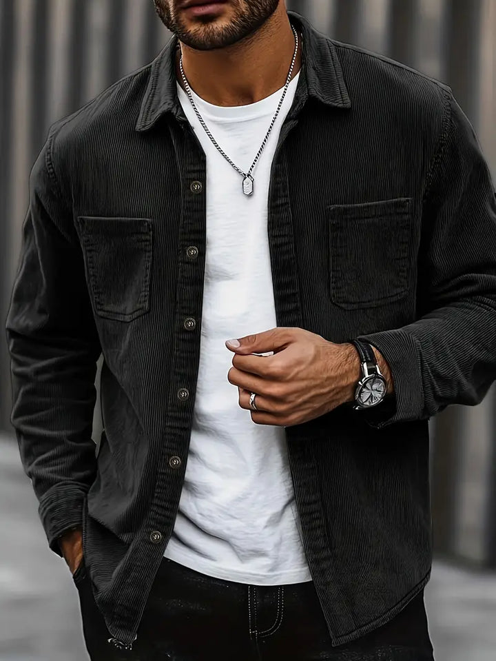 Rickey - Camisa Informal De Pana Con Botones
