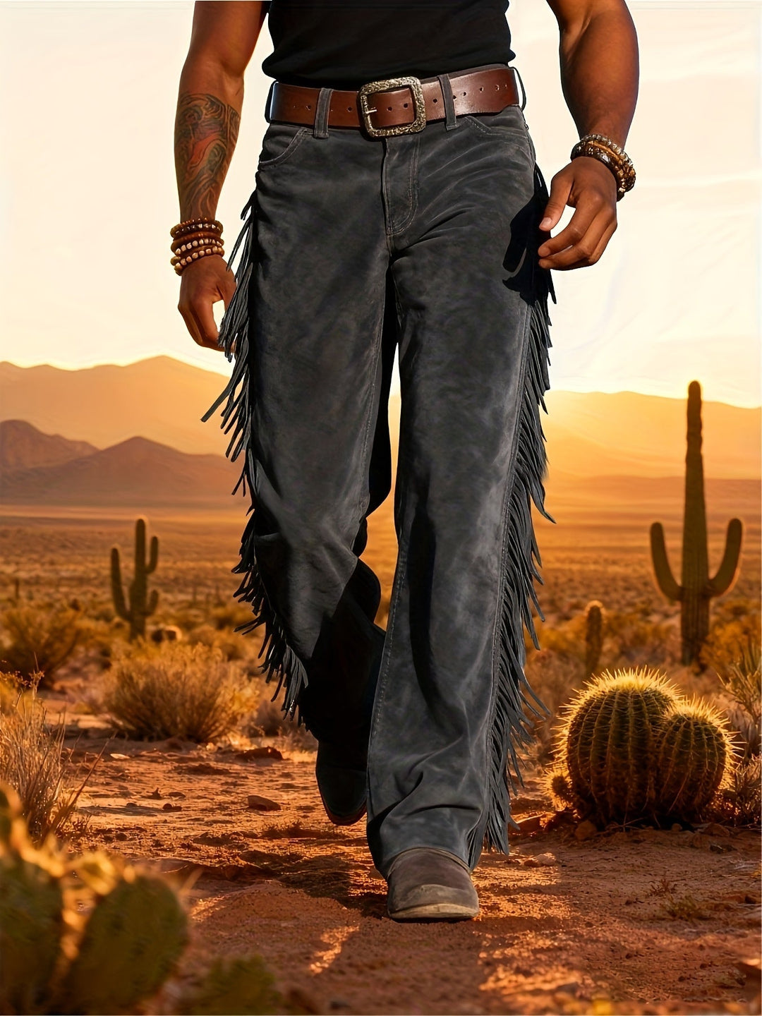 Altan - Pantalones Retro Ocasionales Con Flecos
