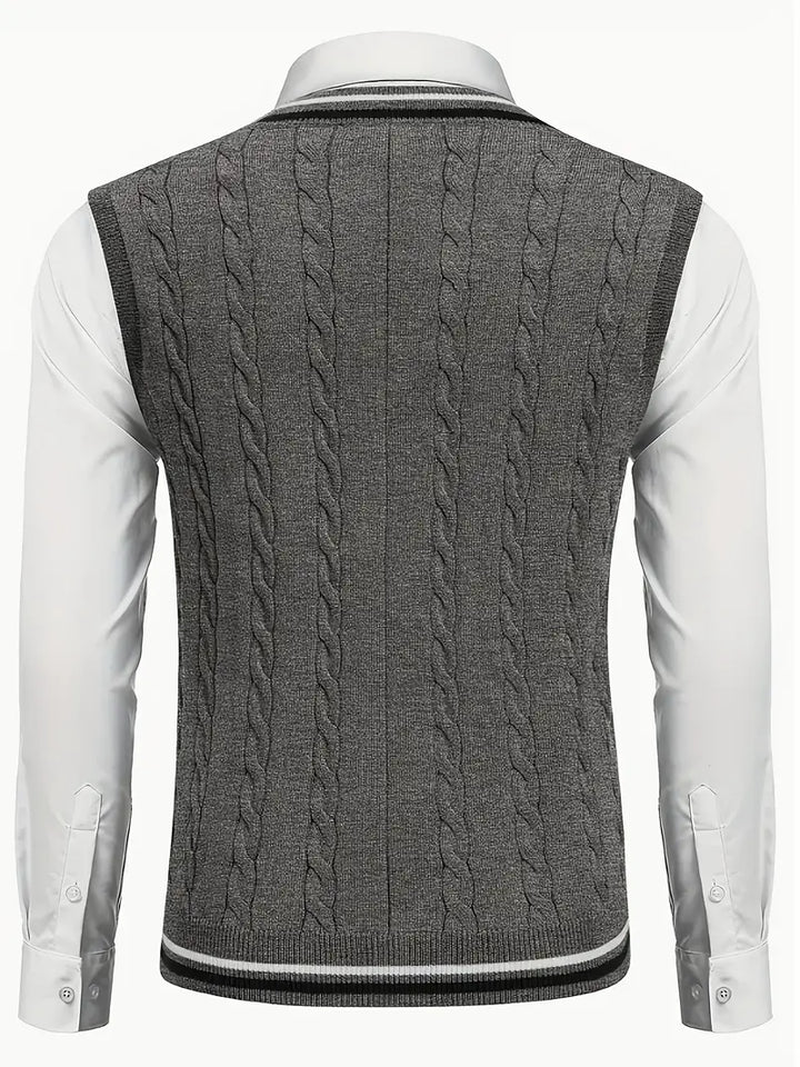 Duane - Jersey De Punto Sin Mangas Con Cuello En V