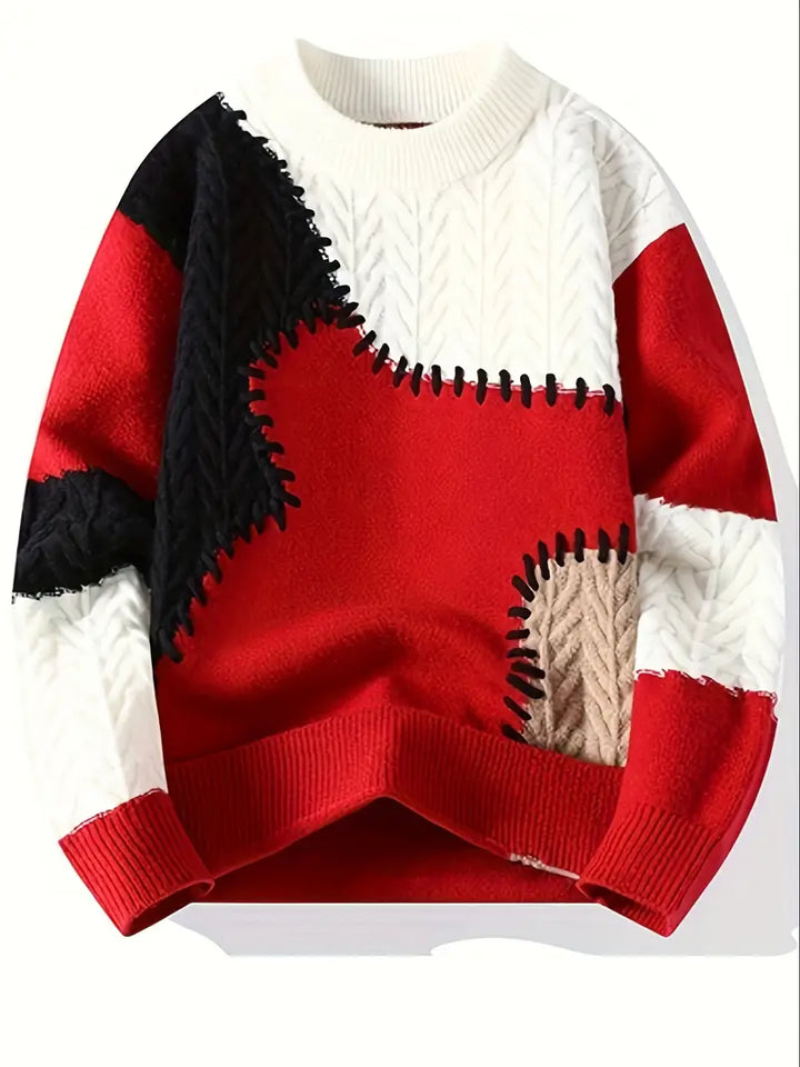 Wagner - Jersey De Punto Informal Con Cuello Redondo
