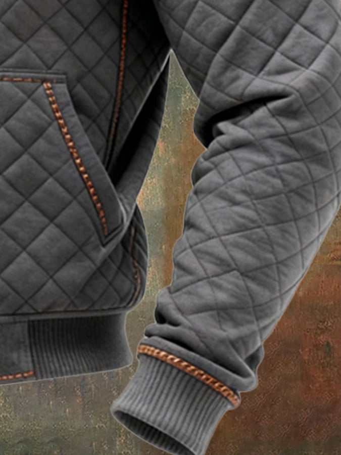 Ayrton - Chaqueta de cuero con aislamiento y cremallera