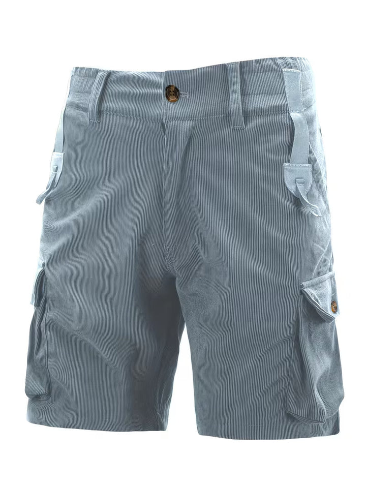 Jorit - Pantalones Cortos Carga De Pana Con Tejido 3D