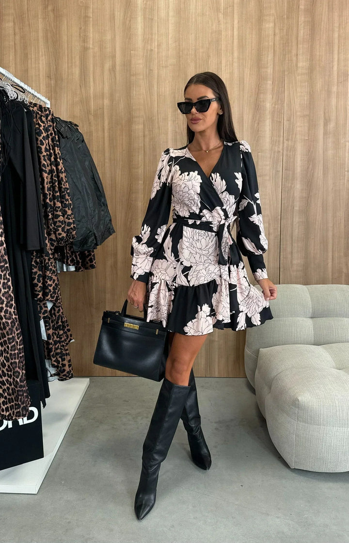 Adinda - Vestido Mini Con Estampado Floral