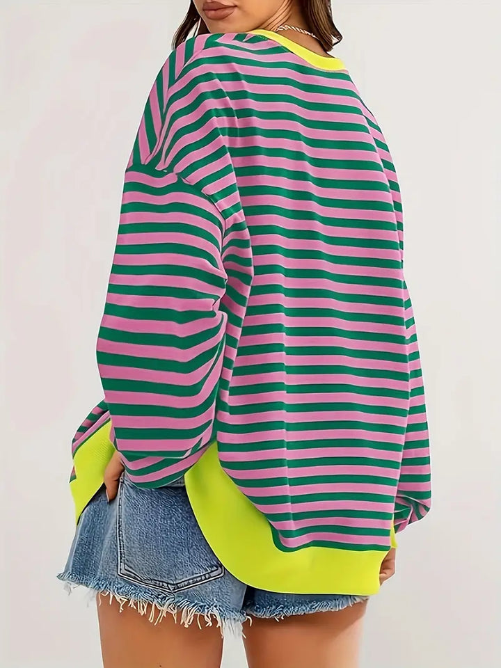 Nirina - Camisa De Manga Larga Con Estampado a Rayas
