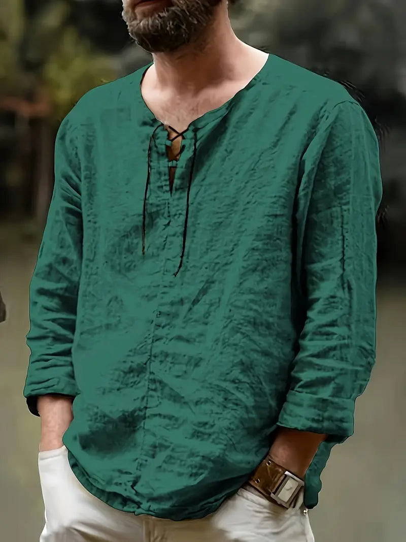 Pawel - Algodón Camisa De Manga Larga De