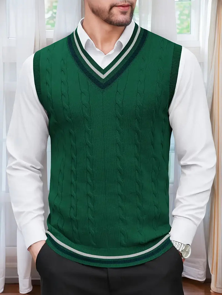 Duane - Jersey De Punto Sin Mangas Con Cuello En V