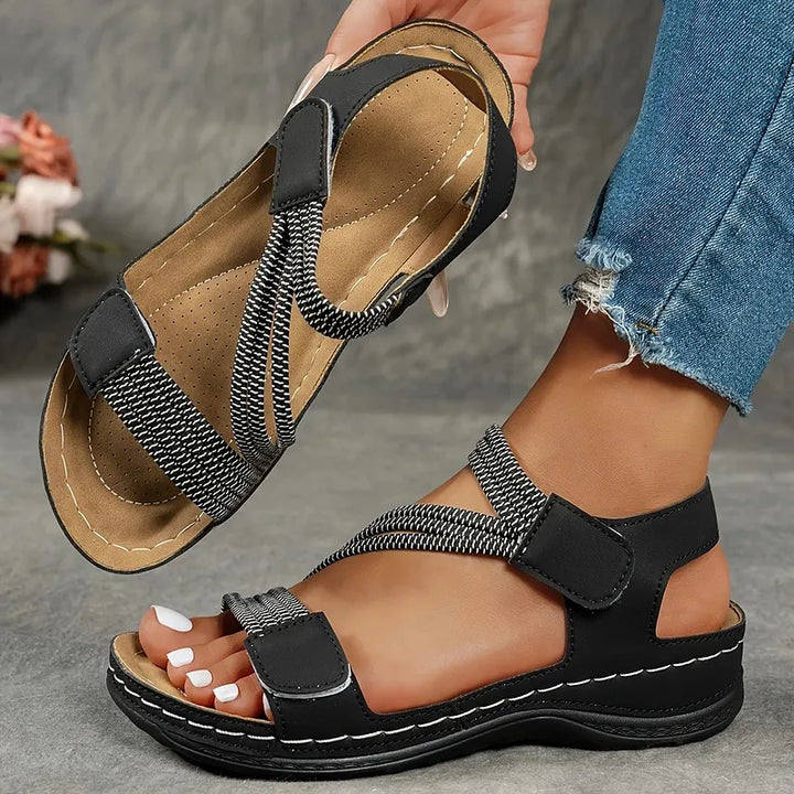 Rania - Sandalias Ligeras de Verano Con Correas Ajustables
