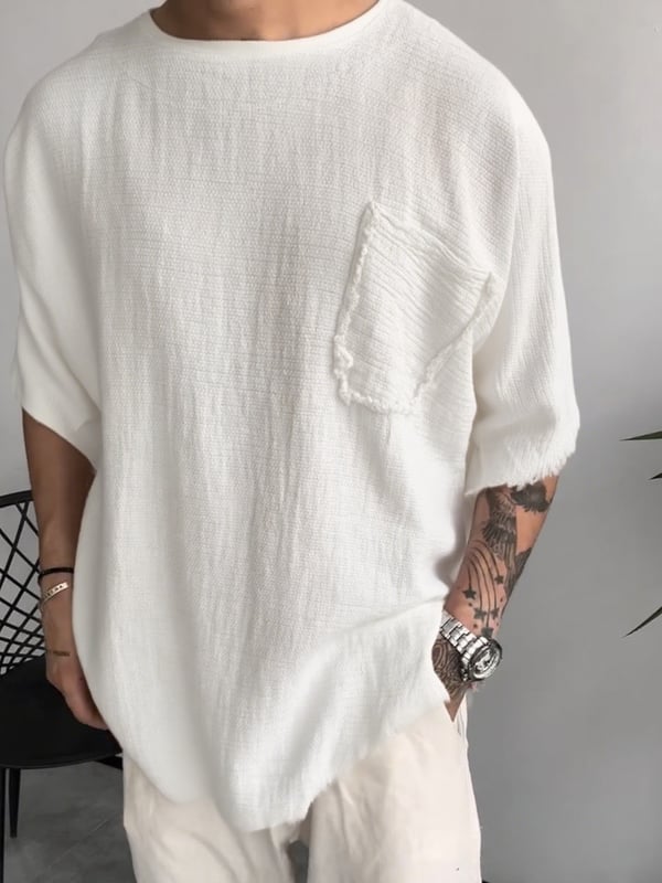 Davis - Camiseta De Manga Corta De Lino