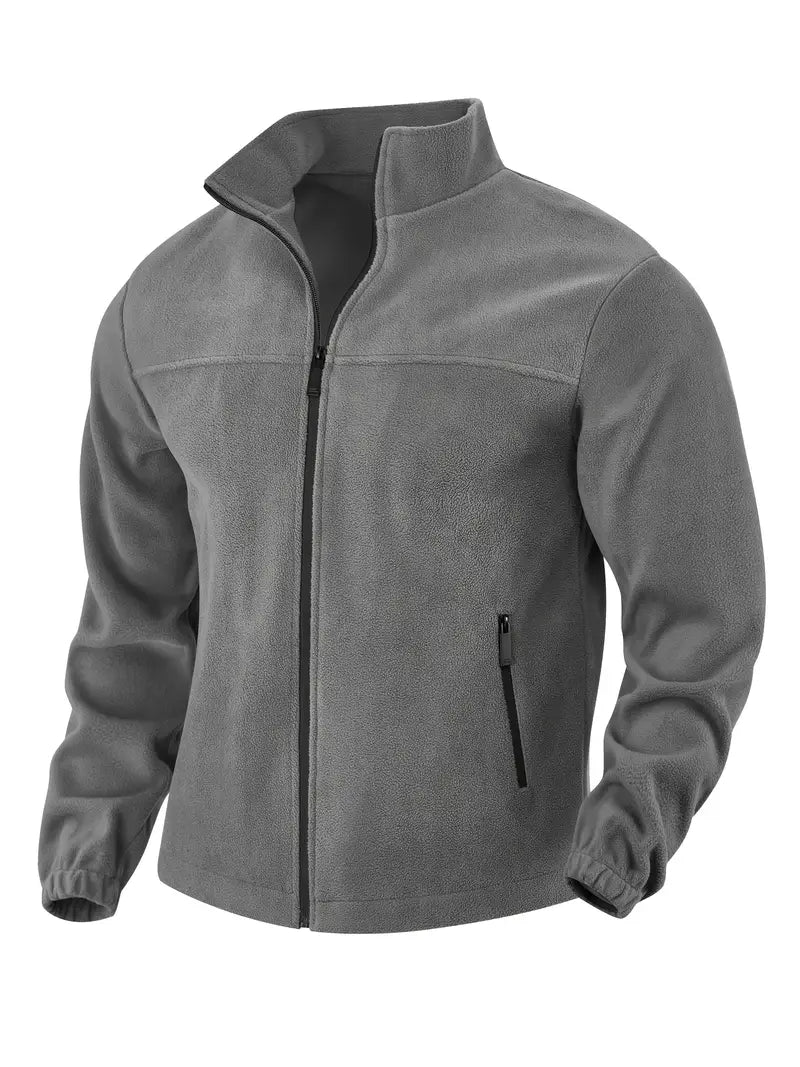 Barron - Chaqueta Informal De Forro Polar Con Cremallera y Bolsillo