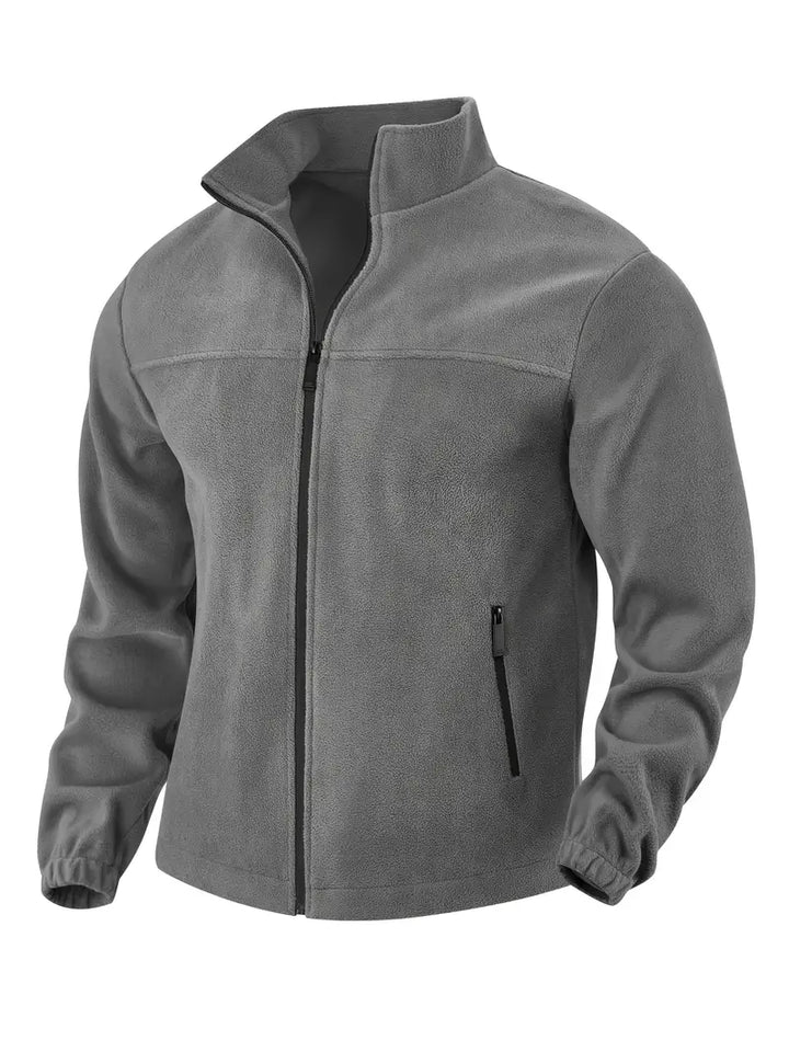 Barron - Chaqueta Informal De Forro Polar Con Cremallera y Bolsillo