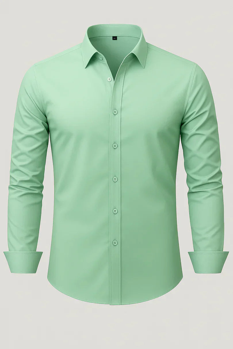 Bordon - Camisa Elástica Sin Planchar Con Botones